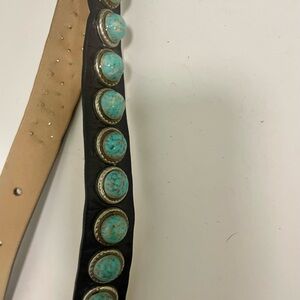 Streets Ahead Black and Turquoise Embellished Belt